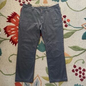 Pendleton Gray Flat Front Cotton Canvas Utility Pants Size 38x29.5Actual 36x29.5